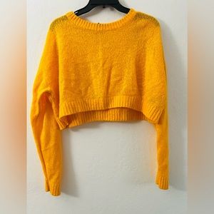 H&M - Yellow Crop Sweater